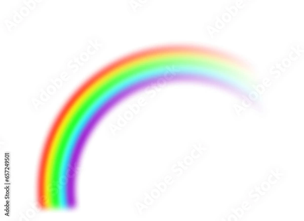 Obraz Vector rainbow with transparent effect