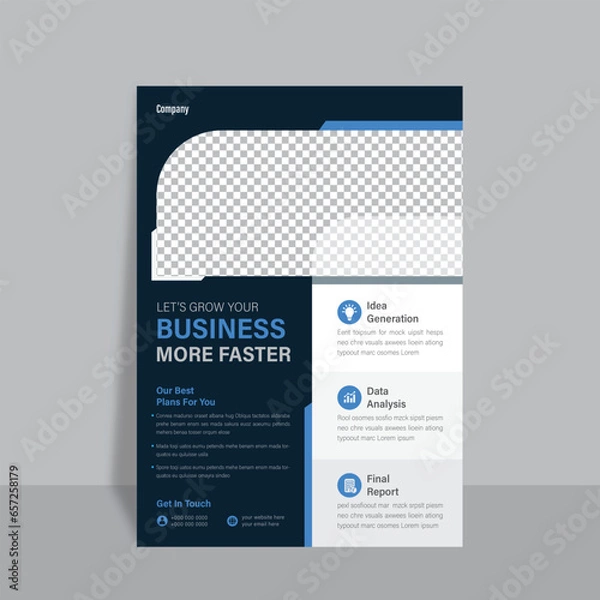 Obraz Flyer template design