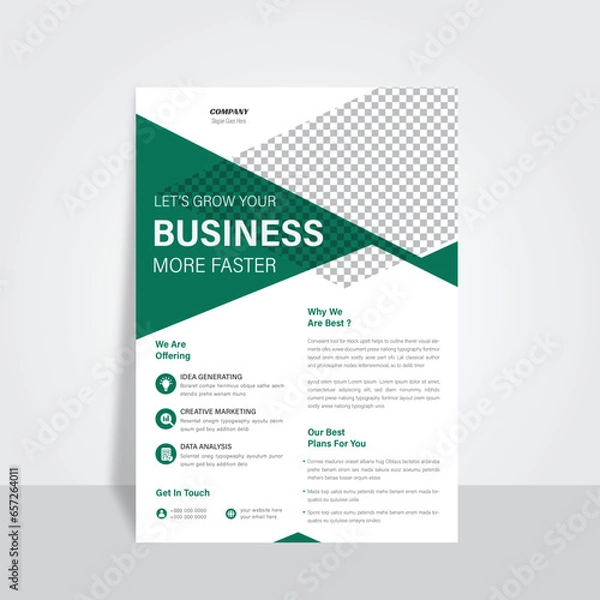 Obraz Flyer template 