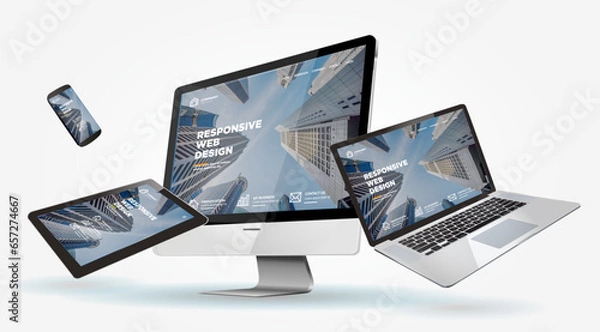 Fototapeta Mockup Webdesign