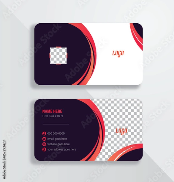 Obraz Business card set