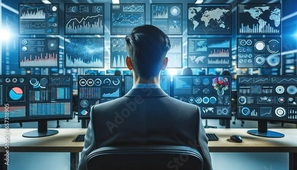 Obraz person typing on a computer keyboard