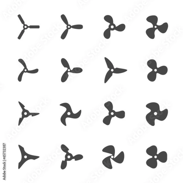 Fototapeta Propellers icons