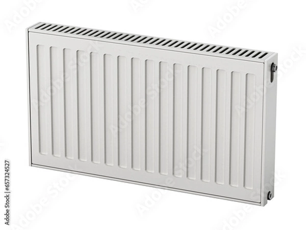 Fototapeta Radiator isolated on transparent background. 3D illustration