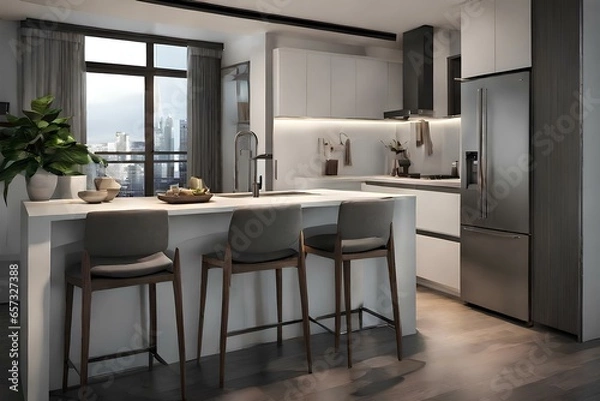 Fototapeta modern kitchen interior