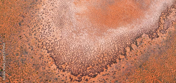 Obraz Dry lake and salt patterns in outback Australia