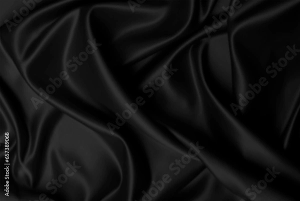 Obraz Black background flag on fabric texture