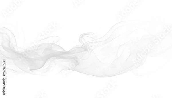 Fototapeta white grey smoke vapor swirls and shapes texture transparent background PNG graphic resource