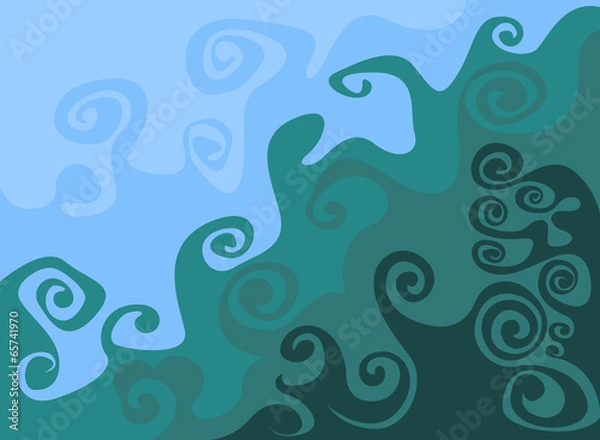 Fototapeta Wave pattern abstract background