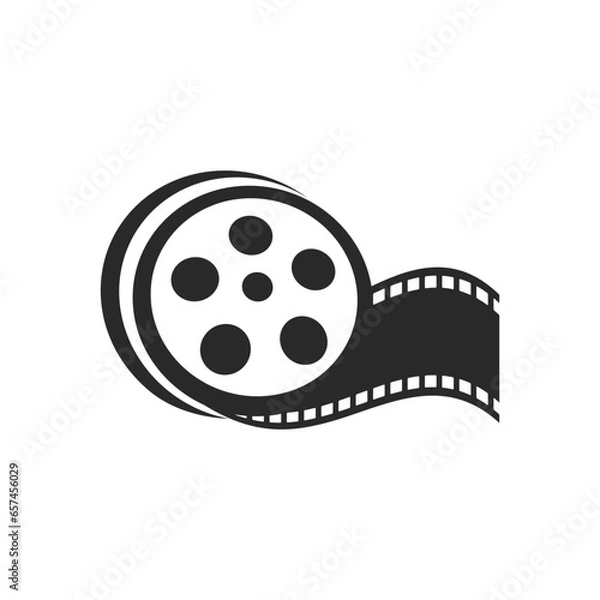 Fototapeta filmstrip logo icon