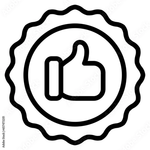 Fototapeta Quality Icon, Line style icon vector illustration, Suitable for website, mobile app, print, presentation, infographic and any other project.