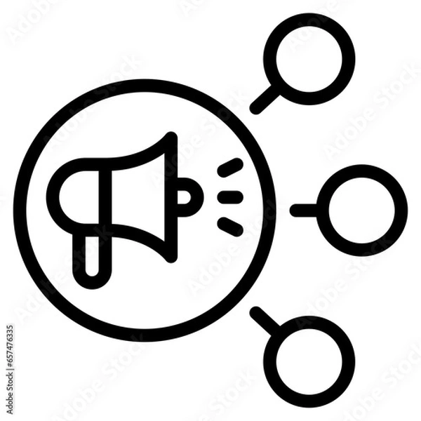 Fototapeta Affiliate Marketing Icon, Line style icon vector illustration, Suitable for website, mobile app, print, presentation, infographic and any other project.