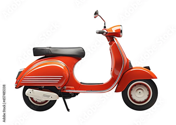 Obraz Old scooter isolated