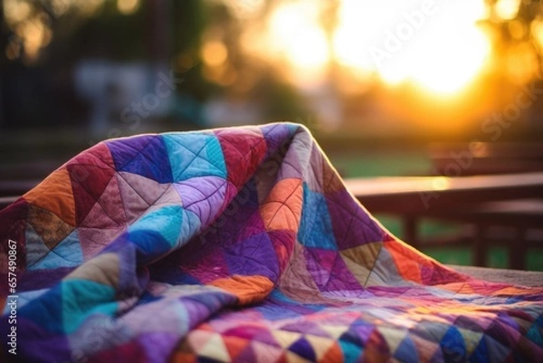 Obraz Colorful quilt background