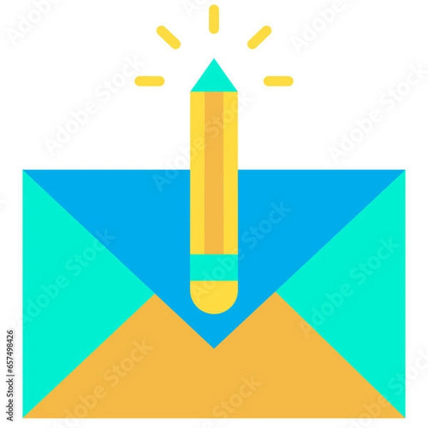 Obraz Flat Mail icon