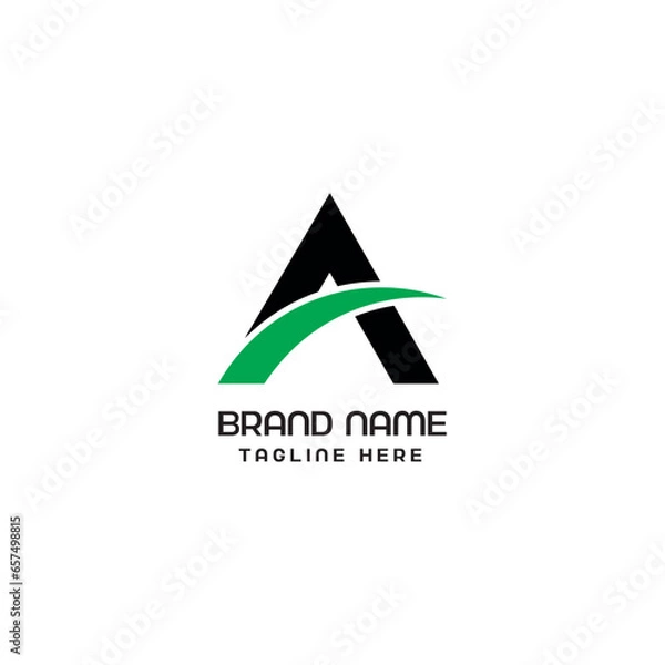 Obraz a letter logo design