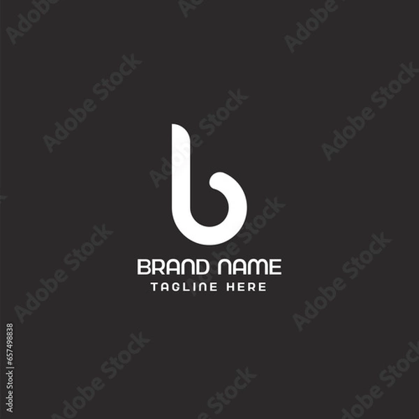 Obraz b letter logo design