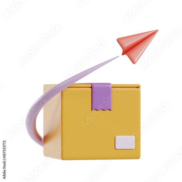 Obraz air freight icon 3d render