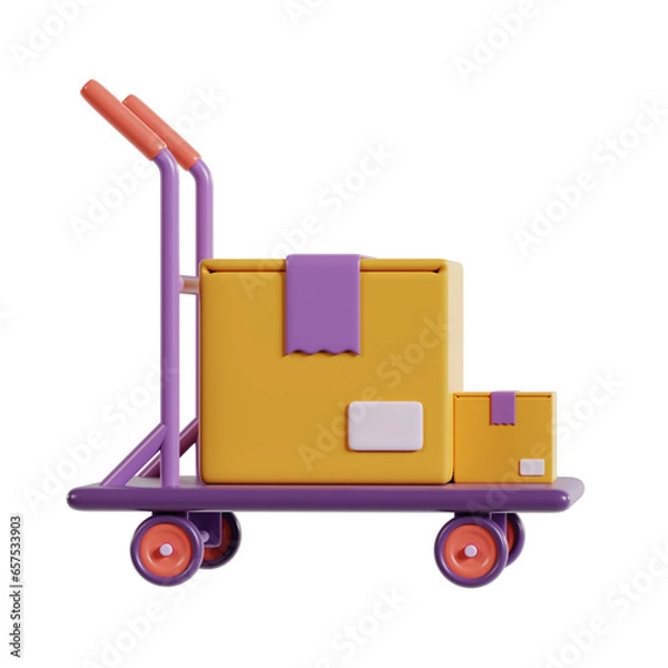 Fototapeta Efficient Parcel Handling 3d