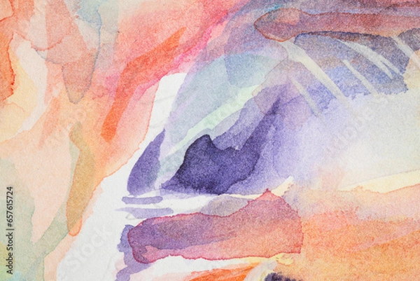 Fototapeta Watercolor paint stains. Background with faint texture and distressed vintage grunge and watercolor paint stains in elegant.
