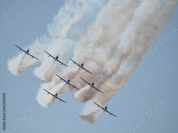 Obraz Group of fighter jet airplane