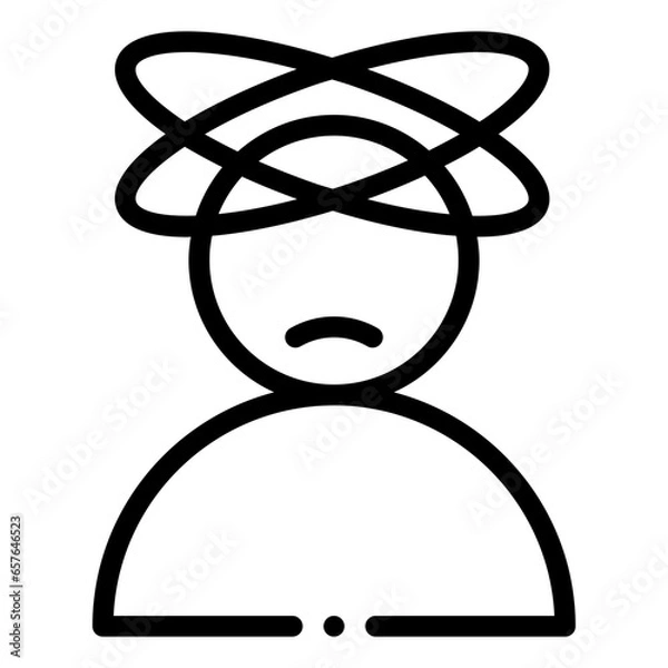 Fototapeta headache icon