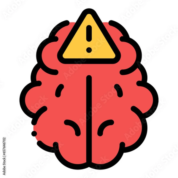 Obraz brain error icon