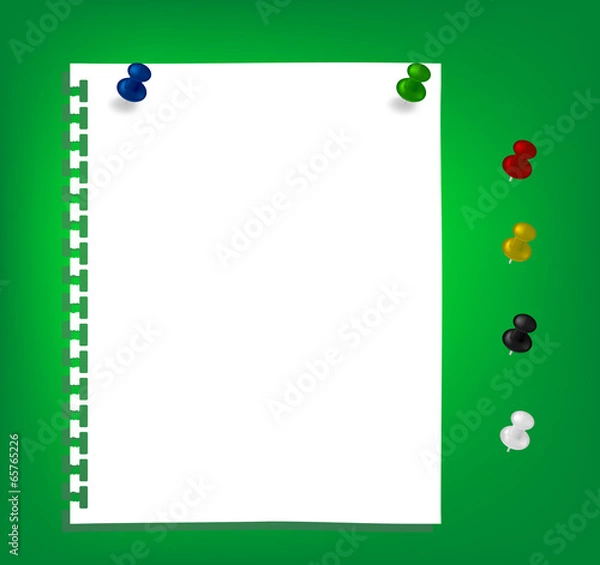 Fototapeta note&clip6