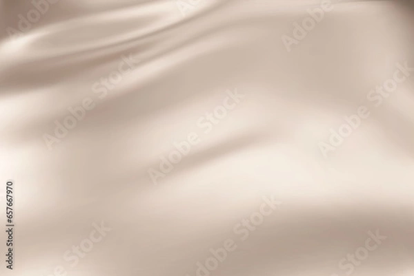 Fototapeta Close-up texture of natural beige silk. Light Gold fabric smooth texture surface background. Smooth elegant golden silk in Sepia toned. Texture, background, pattern, template.