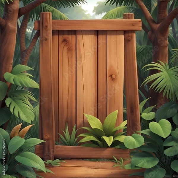 Obraz frame with plants