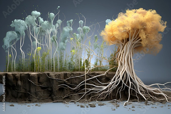 Fototapeta flowers in the water AI Generative