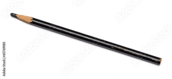 Obraz black pencil on a white background