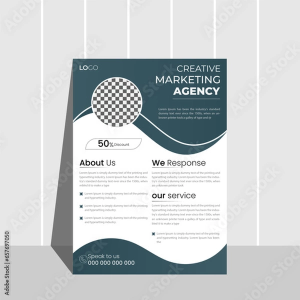 Fototapeta business flyer design