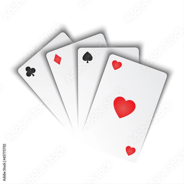 Fototapeta Vector playing cards
