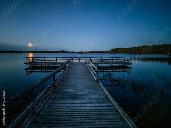 Obraz pier at sunset
