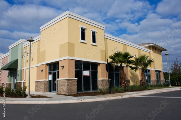 Obraz pastelowe centrum handlowe 6