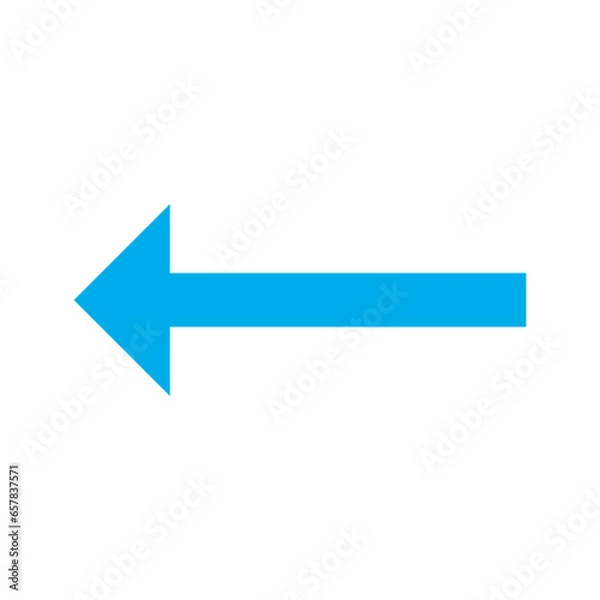 Fototapeta Flat Left Arrow icon