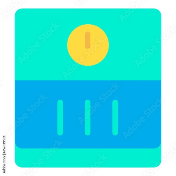 Fototapeta Flat Weight machine icon