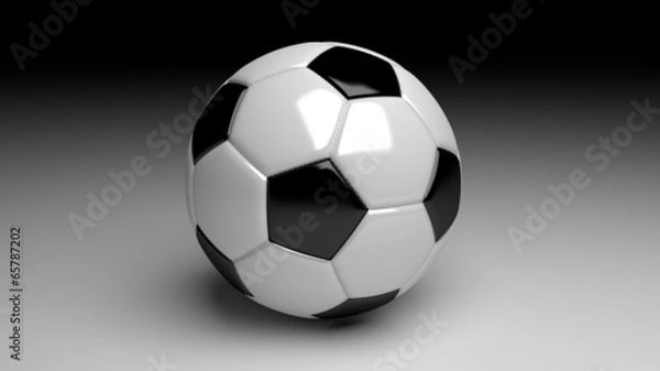 Fototapeta soccer ball on a dramatic gradient background