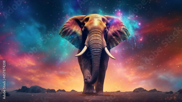 Obraz Cosmic Elephant #2