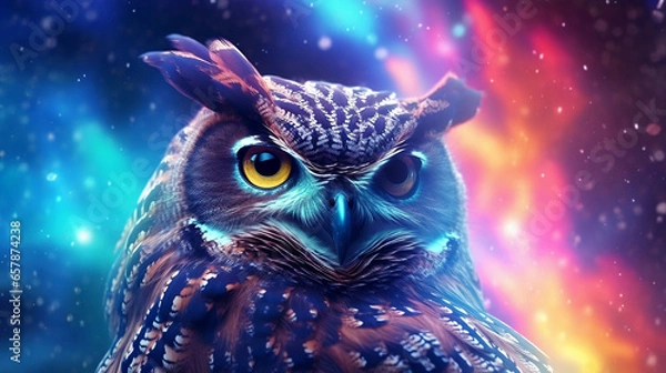 Fototapeta Cosmic owl #5