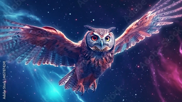 Fototapeta Cosmic owl #2