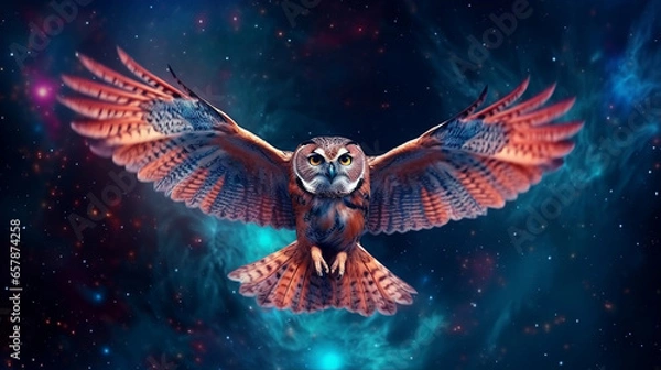 Fototapeta Cosmic owl #4