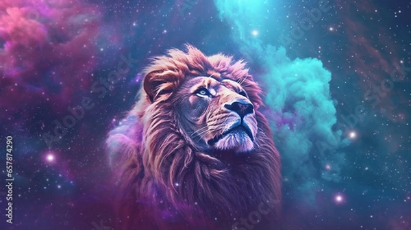 Obraz Cosmic Lion #4