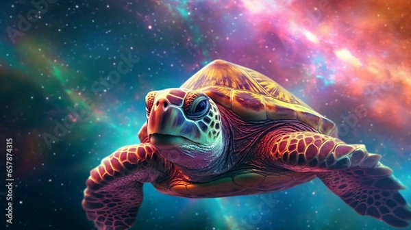 Obraz Cosmic Turtle #1