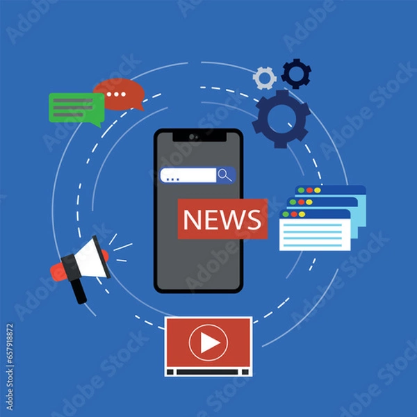 Obraz social network concept