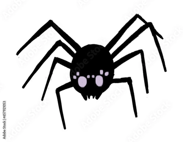 Obraz Halloween Cute Illustration Spider