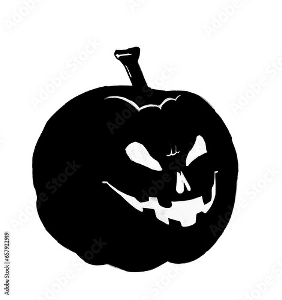 Obraz Halloween Cute Illustration Pumpkin