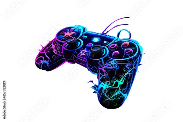Obraz abstract video game controller icon