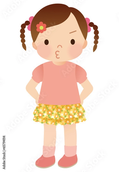 Fototapeta 幼い子供　女の子